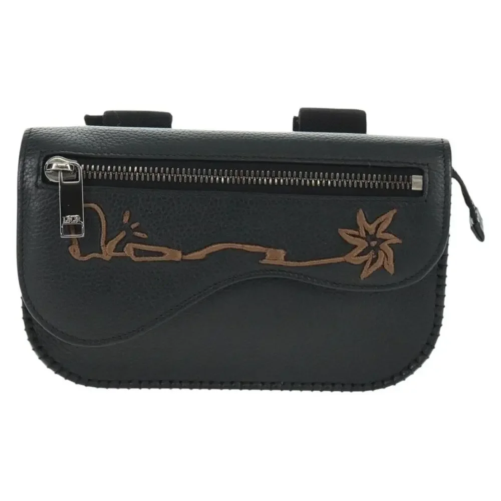 Dior Leather Cactus Jack Arm Pouch Mini Bag Black